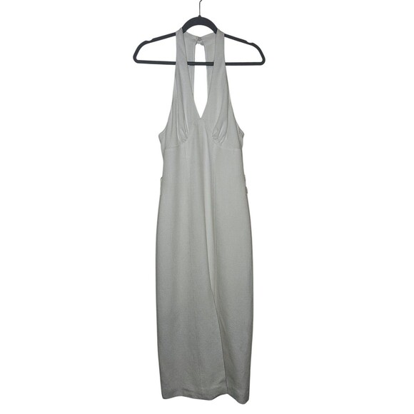 C/MEO Collective Collision Midi Dress Small (4) Linen Ivory Old Money Club Med - Picture 2 of 5